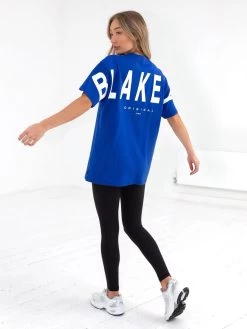 Isabel Oversized T-Shirt - Cobalt Blue -Trend Wear Sales 196IW BLUED 2