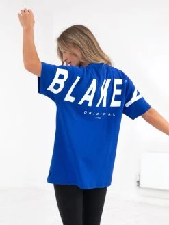 Isabel Oversized T-Shirt - Cobalt Blue -Trend Wear Sales 196IW BLUED 4