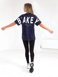Isabel Oversized T-Shirt - Dark Navy -Trend Wear Sales 196IW NAVYD 4