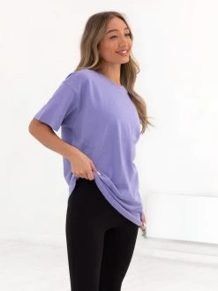 Isabel Oversized T-Shirt - Violet -Trend Wear Sales 196IW VIOLETD 1