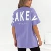 Isabel Oversized T-Shirt - Violet -Trend Wear Sales 196IW VIOLET LEADD