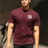 Initial Relaxed T-Shirt - Dark Burgundy -Trend Wear Sales 197CB2DARKBURGUNDY05D1