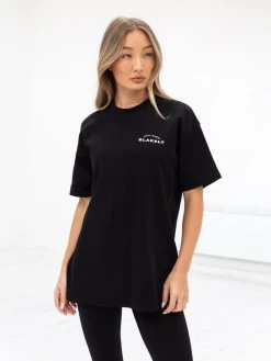 Arched Active Studios Oversized T-Shirt - Black 12 Arched Active Studios Oversized T-Shirt - Black -Trend Wear Sales 197c Black 01D