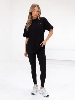 Arched Active Studios Oversized T-Shirt - Black 11 Arched Active Studios Oversized T-Shirt - Black -Trend Wear Sales 197c Black 05D