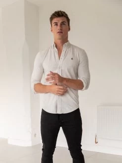 Arlo Soft Stretch Shirt - Grey 10 Arlo Soft Stretch Shirt - Grey -Trend Wear Sales 2002Grey 03D