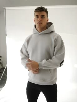 Idris Oversized Hoodie - Stone 19 Idris Oversized Hoodie - Stone -Trend Wear Sales 2011MSTONED