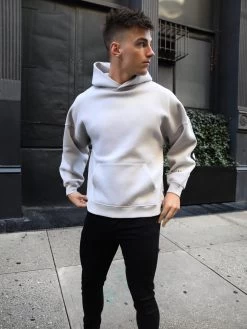 Idris Oversized Hoodie - Stone 17 Idris Oversized Hoodie - Stone -Trend Wear Sales 2011MSTONED 4