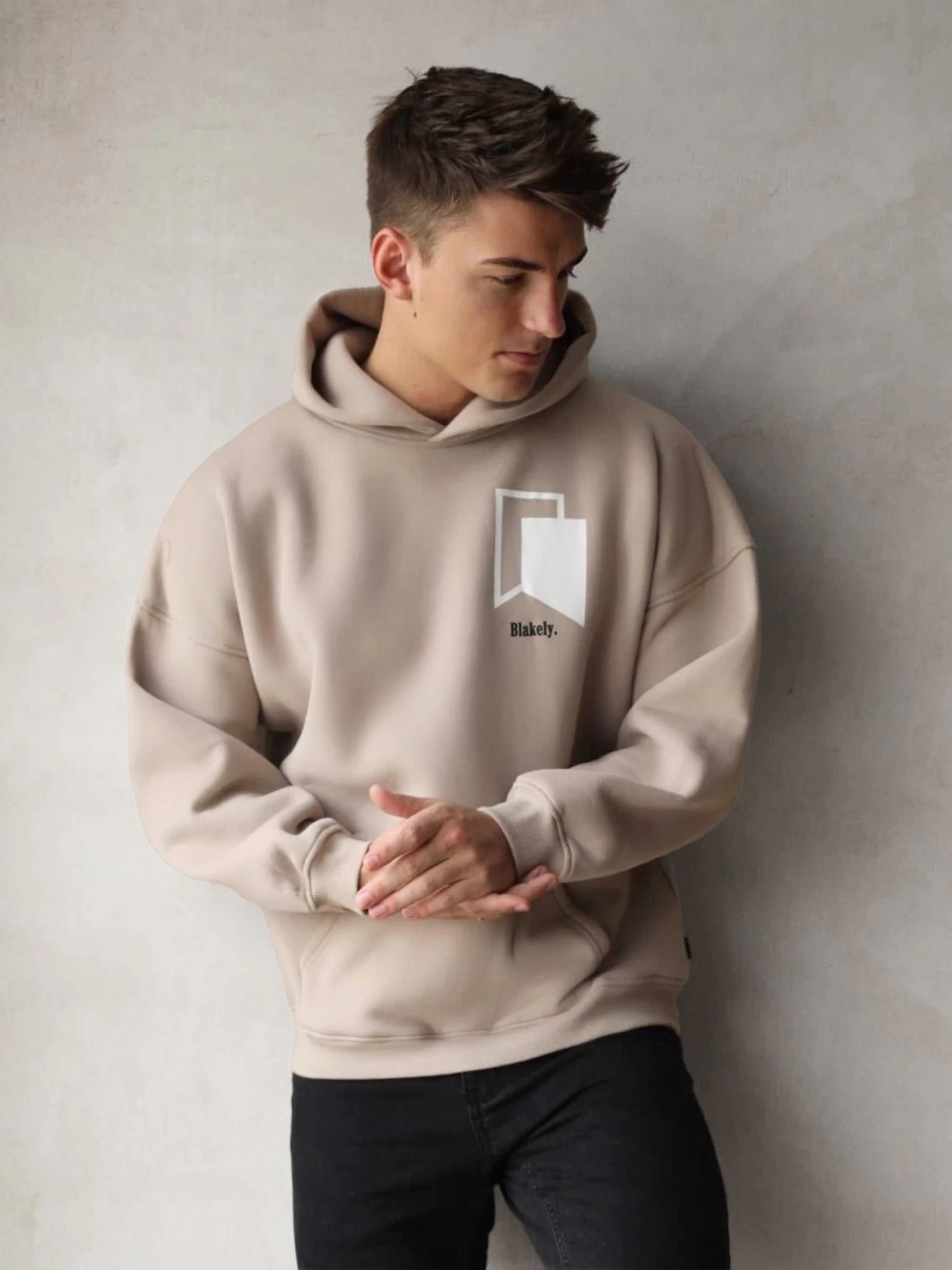 Revolve Relaxed Hoodie - Tan 4 Revolve Relaxed Hoodie - Tan - Image 2