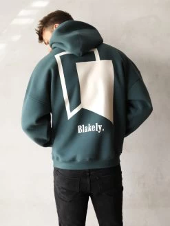 Revolve Relaxed Hoodie - Teal Green 12 Revolve Relaxed Hoodie - Teal Green -Trend Wear Sales 2011MTealGreen 05D