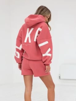 Isabel Oversized Hoodie - Sunrise Coral -Trend Wear Sales 2011WCoral 01D
