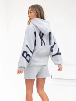 Isabel Oversized Hoodie - Marl Grey -Trend Wear Sales 2011WMarlgrey 02D