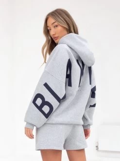 Isabel Oversized Hoodie - Marl Grey -Trend Wear Sales 2011WMarlgrey 03D