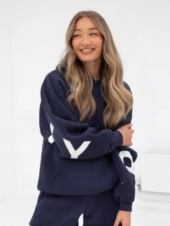 Isabel Oversized Hoodie - Classic Navy -Trend Wear Sales 2011WNavy 03D