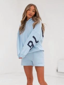 Isabel Oversized Hoodie - Powder Blue -Trend Wear Sales 2011WPowderBlue 02D