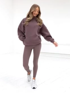Outline Isabel Oversized Hoodie - Mauve Brown -Trend Wear Sales 20120LightBrown 04D