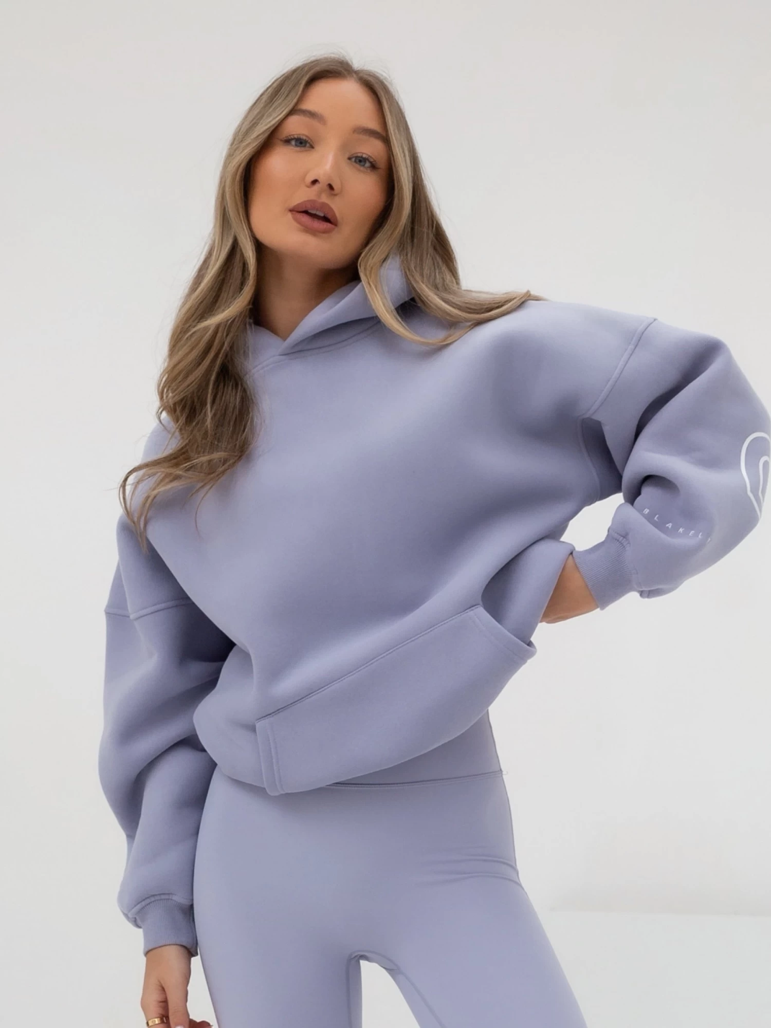 Outline Isabel Oversized Hoodie - Light Violet 4 Outline Isabel Oversized Hoodie - Light Violet - Image 2