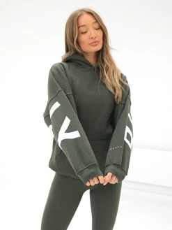 Isabel Oversized Hoodie - Khaki Green 14 Isabel Oversized Hoodie - Khaki Green -Trend Wear Sales 2012GkhakigreenD 4