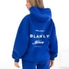 Italia Oversized Hoodie - Cobalt Blue -Trend Wear Sales 201BWBLUE LEADD