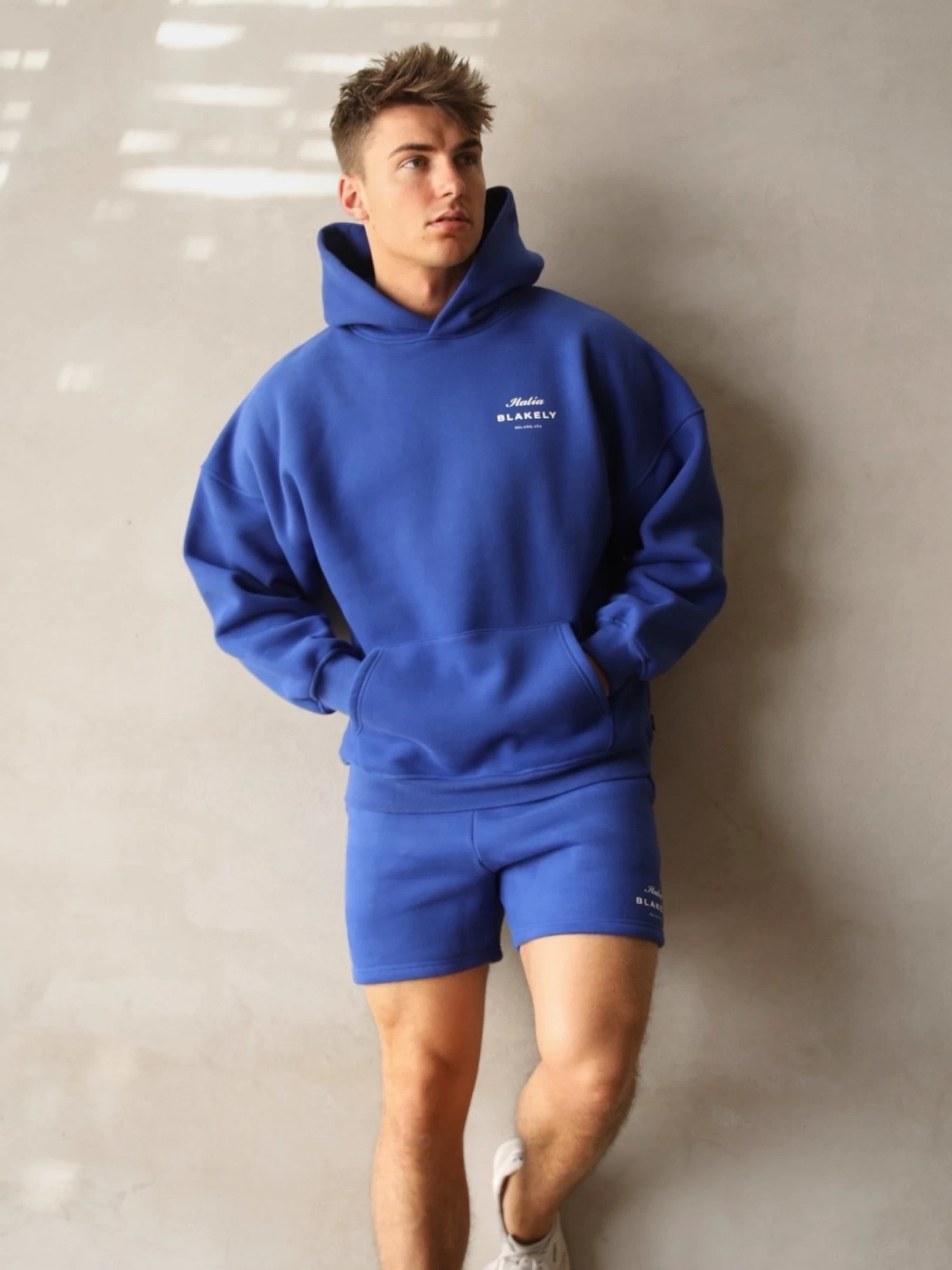 Italia Relaxed Jogger Shorts - Cobalt Blue 5 Italia Relaxed Jogger Shorts - Cobalt Blue - Image 3