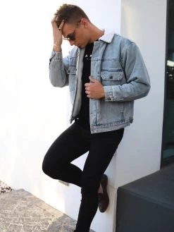 Raleigh Denim Jacket - Light Blue -Trend Wear Sales 2030LightBlue7D