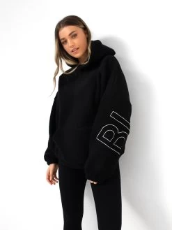 Borg Isabel Oversized Hoodie - Black -Trend Wear Sales 2035Black 01D