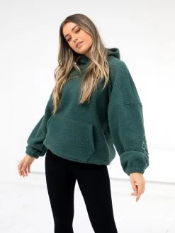 Borg Isabel Oversized Hoodie - Green -Trend Wear Sales 2035Green 03D