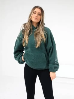 Borg Isabel Oversized Hoodie - Green -Trend Wear Sales 2035Green 04D