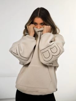 Borg Isabel Oversized Hoodie - Tan -Trend Wear Sales 2035Tan 09D