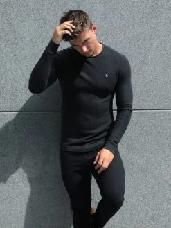 Mason Knit Jumper - Charcoal -Trend Wear Sales 2041ACharcoal02D