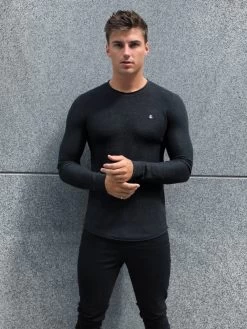 Mason Knit Jumper - Charcoal -Trend Wear Sales 2041ACharcoal04D