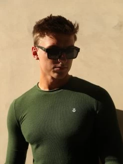 Mason Knit Jumper - Khaki Green -Trend Wear Sales 2041BGREEND 5