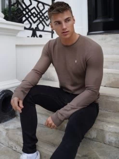 Mason Knit Jumper - Brown 10 Mason Knit Jumper - Brown -Trend Wear Sales 2041BrownD 4