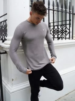 Mason Knit Jumper - Grey -Trend Wear Sales 2041GreyD 4