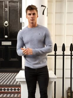 Yardley Knit Jumper - Light Blue -Trend Wear Sales 2042LightBlue 02D