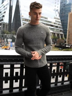 Yardley Knit Jumper - Charcoal 13 Yardley Knit Jumper - Charcoal -Trend Wear Sales 2042charcoalD 4