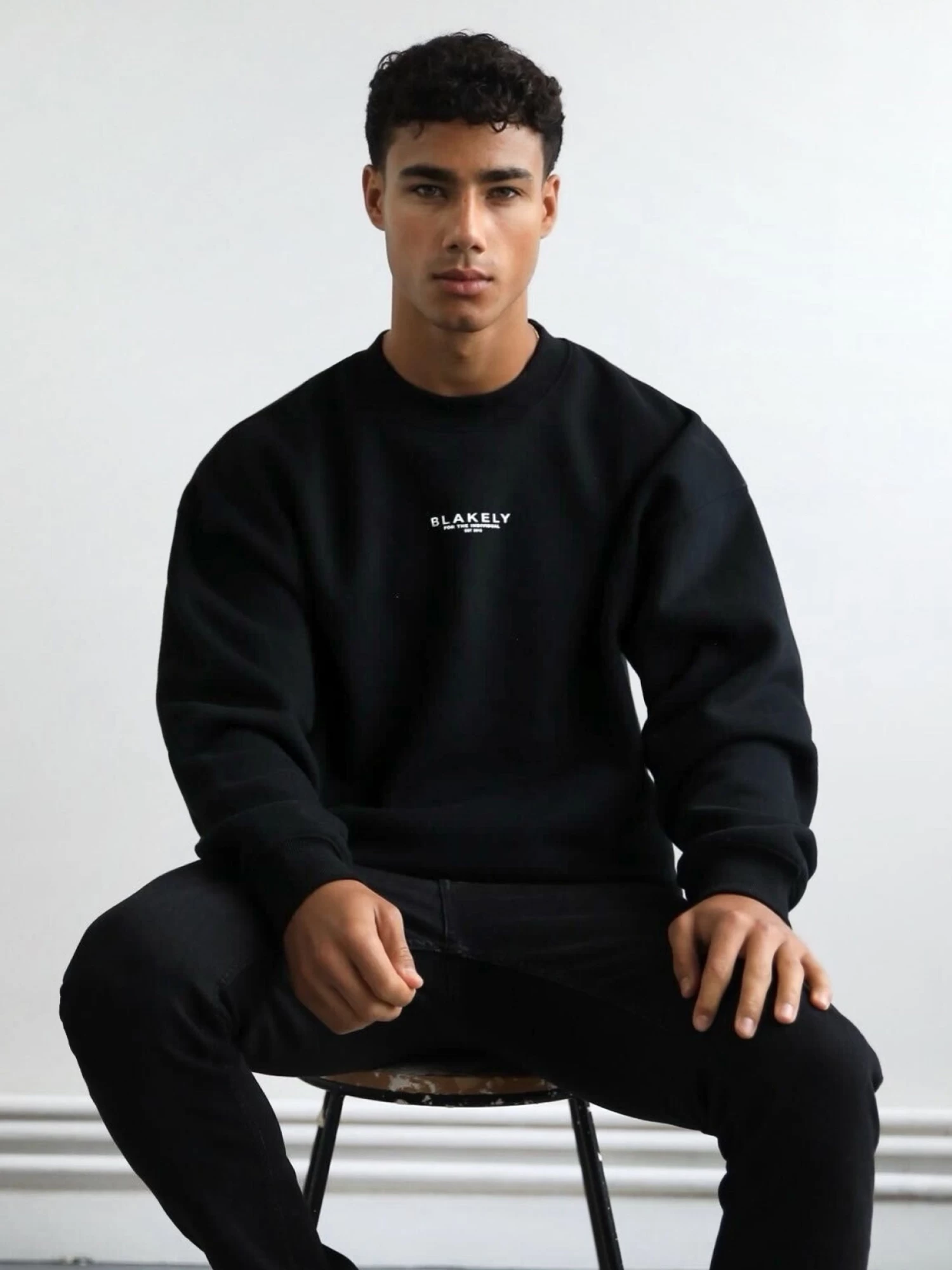 Statement Relaxed Jumper - Black 3 Statement Relaxed Jumper - Black