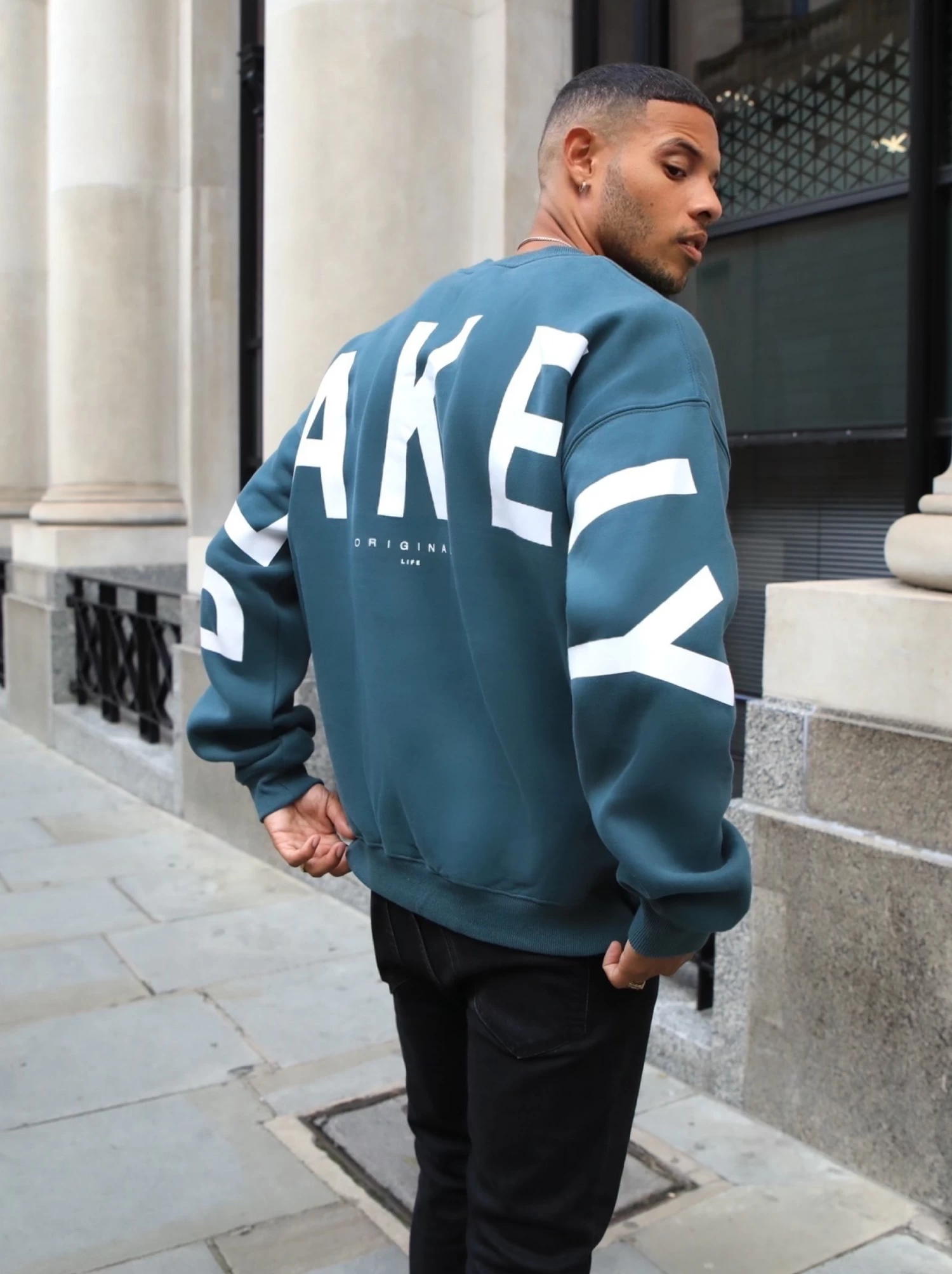 Idris Oversized Jumper - Teal Green 5 Idris Oversized Jumper - Teal Green - Image 3