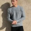 Burford Knit Jumper - Grey 2 Burford Knit Jumper - Grey -Trend Wear Sales 2075 GREY NEWLEAD