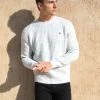 Burford Knit Jumper - Marl White 2 Burford Knit Jumper - Marl White -Trend Wear Sales 2075 MARLWHITE NEWLEAD
