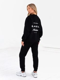 Italia Oversized Jumper - Black -Trend Wear Sales 216BWBlack 04D