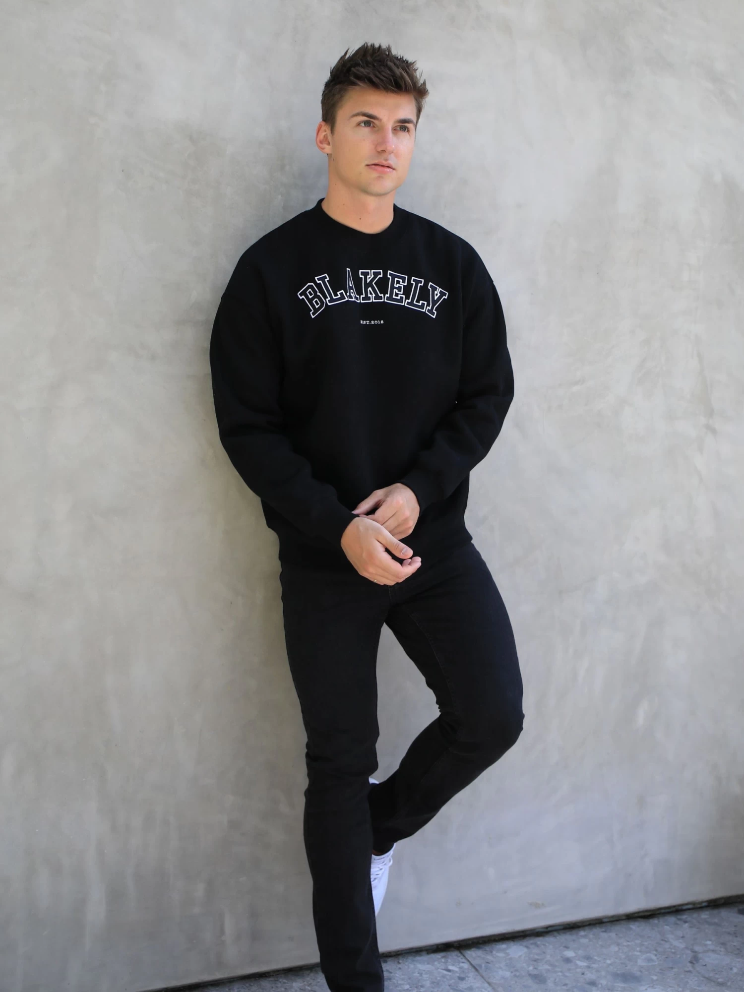 Varsity Relaxed Jumper - Black 7 Varsity Relaxed Jumper - Black - Image 5