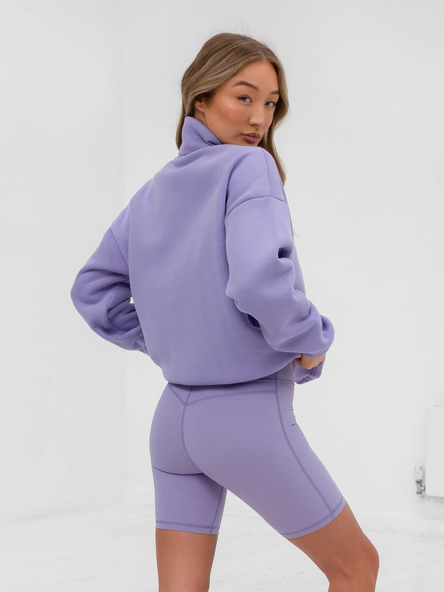 Ultimate 1/4 Zip Jumper - Lilac 8 Ultimate 1/4 Zip Jumper - Lilac - Image 6