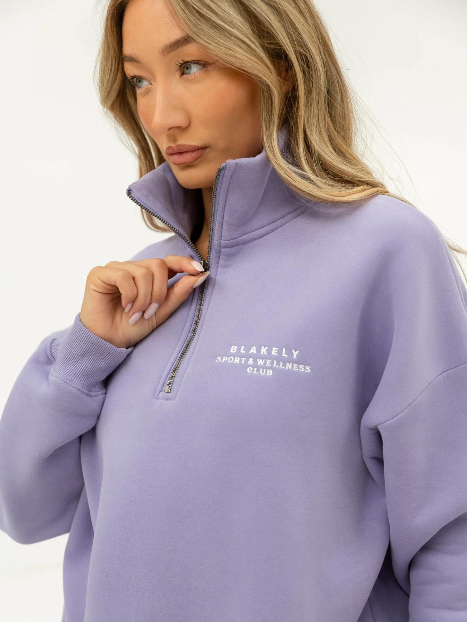 Ultimate 1/4 Zip Jumper - Lilac 7 Ultimate 1/4 Zip Jumper - Lilac - Image 5