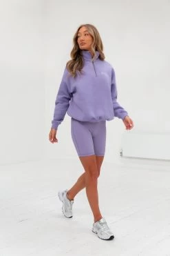 Ultimate 1/4 Zip Jumper - Lilac 11 Ultimate 1/4 Zip Jumper - Lilac -Trend Wear Sales 218GLILAC06