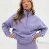 Ultimate 1/4 Zip Jumper - Lilac -Trend Wear Sales 218GLILACLEAD