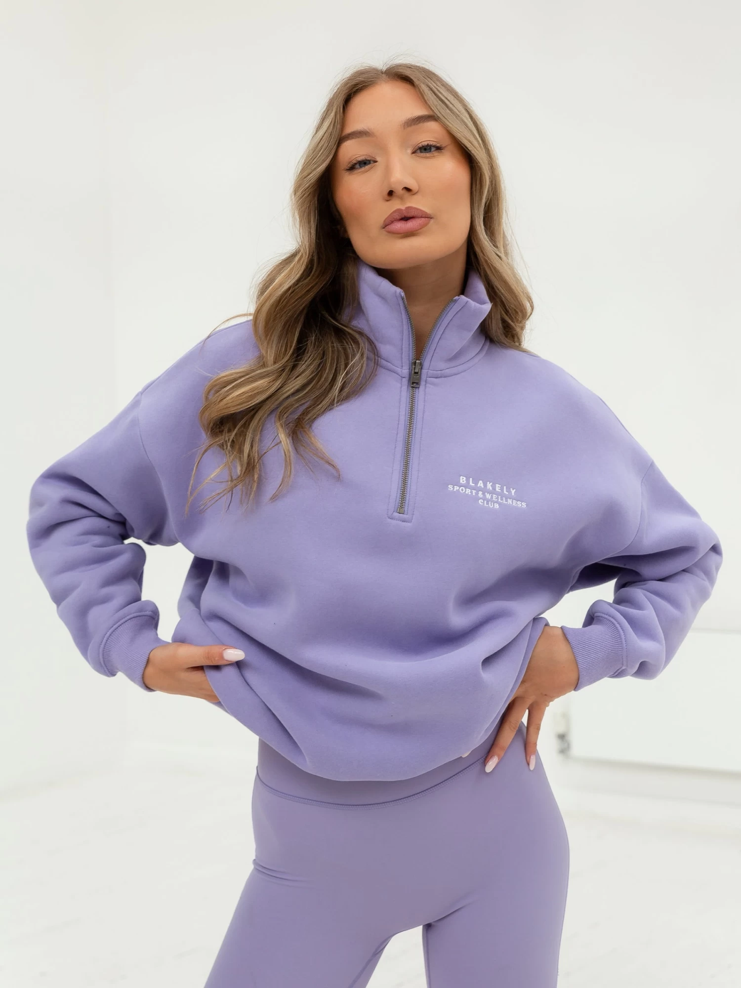Ultimate 1/4 Zip Jumper - Lilac 3 Ultimate 1/4 Zip Jumper - Lilac