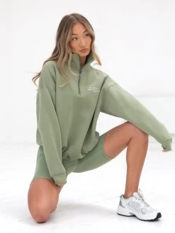 Ultimate 1/4 Zip Jumper - Pistachio 17 Ultimate 1/4 Zip Jumper - Pistachio -Trend Wear Sales 218GPistachio 05D