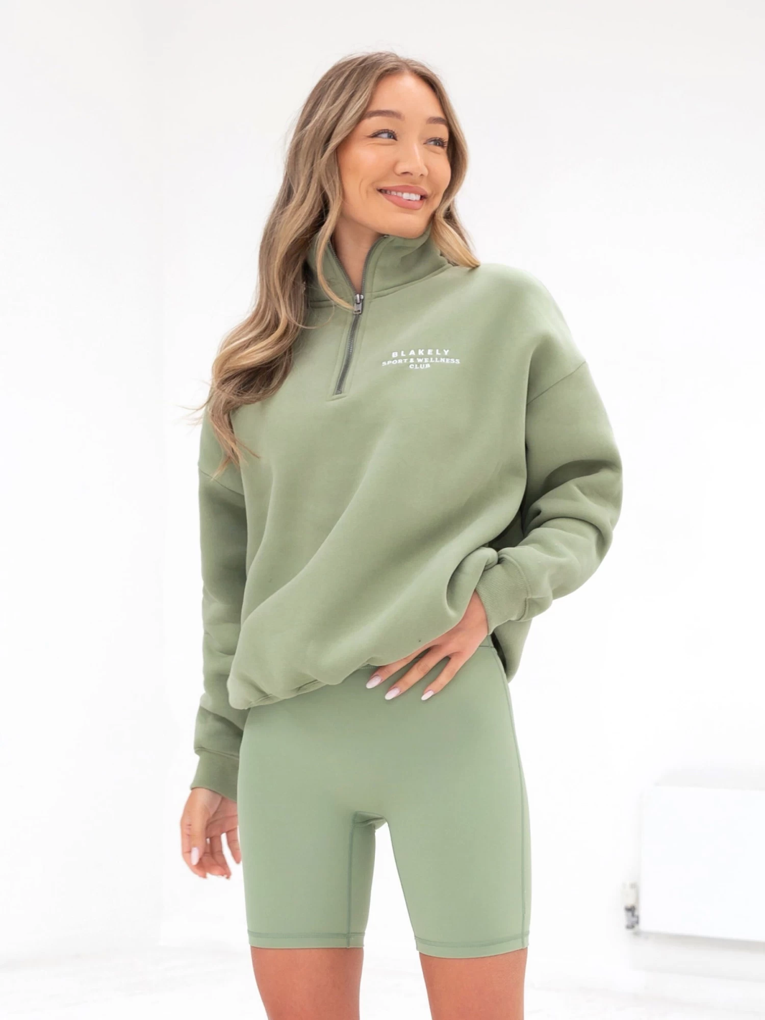 Ultimate 1/4 Zip Jumper - Pistachio 4 Ultimate 1/4 Zip Jumper - Pistachio - Image 2