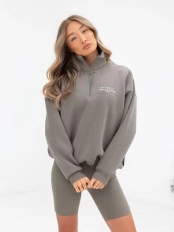 Ultimate 1/4 Zip Jumper - Safari Green 10 Ultimate 1/4 Zip Jumper - Safari Green -Trend Wear Sales 218GSAFARI03