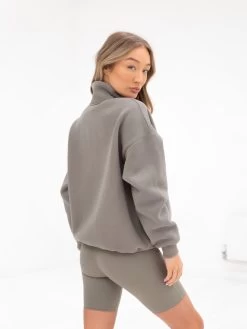 Ultimate 1/4 Zip Jumper - Safari Green 13 Ultimate 1/4 Zip Jumper - Safari Green -Trend Wear Sales 218GSAFARI04